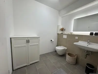 Ein Badezimmer in der Unterkunft HarborEscape - Teil der HolidayEscapes Kollektion