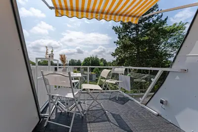 Ein Balkon oder eine Terrasse in der Unterkunft Sonnendeck