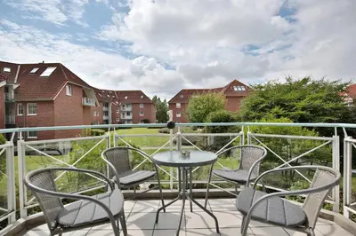 Ein Balkon oder eine Terrasse in der Unterkunft Haus Ostseeallee 10 Ostseeallee Appartement 68
