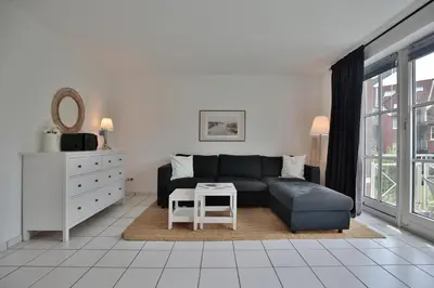 Ein Sitzbereich in der Unterkunft Haus Ostseeallee 10 Ostseeallee Appartement 68
