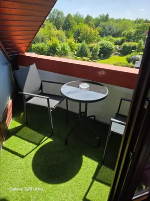 Ein Balkon oder eine Terrasse in der Unterkunft PEMATRA FeWo Nordlicht
