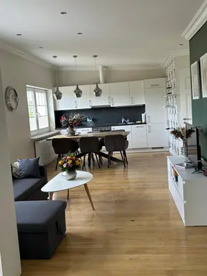 Küche/Küchenzeile in der Unterkunft Ferienwohnung Wiesenblick - Dorfidylle zwischen Hamburg und Lübeck