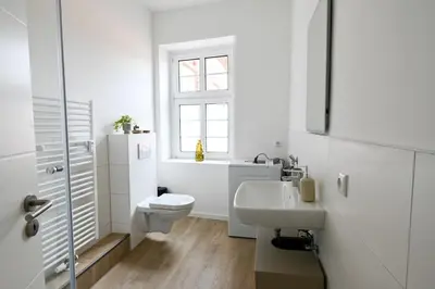 Ein Badezimmer in der Unterkunft Charmante 2-Zimmer-Wohnung am Wasser & Altstadt