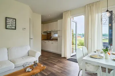 Küche/Küchenzeile in der Unterkunft Süsel Seeparx Tinyhouse Ostsee