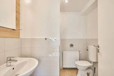 Ein Badezimmer in der Unterkunft Süsel Seeparx Ferienwohnung Seeblick