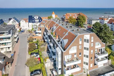 Ein allgemeiner Meerblick oder ein Meerblick von der Ferienwohnung aus