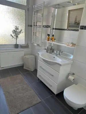 Ein Badezimmer in der Unterkunft An der Marienbrücke 1OG