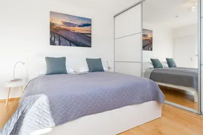 Ein Bett oder Betten in einem Zimmer der Unterkunft Hansa 3 Hansa-Küstenidyll