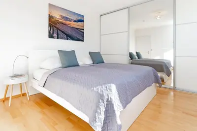 Ein Bett oder Betten in einem Zimmer der Unterkunft Hansa 3 Hansa-Küstenidyll