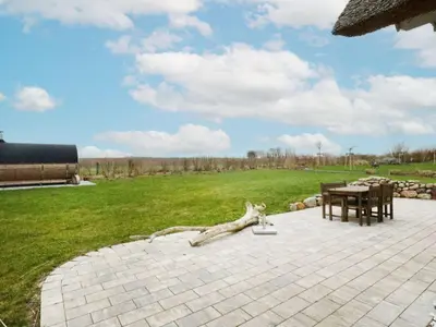Ein Garten an der Unterkunft Maria Ferienhaus