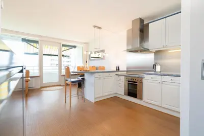 Küche/Küchenzeile in der Unterkunft Giny's Beach Appartement