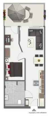 Grundriss der Unterkunft Promenadenvilla 03 Wohnung 02