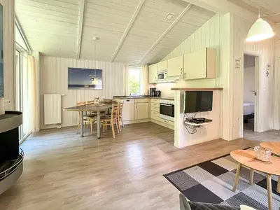 Küche/Küchenzeile in der Unterkunft Schatzkiste - Dorf Ferienhaus 08