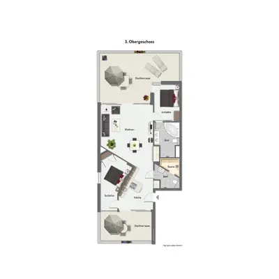 Grundriss der Unterkunft Promenadenvilla 03 Wohnung 10