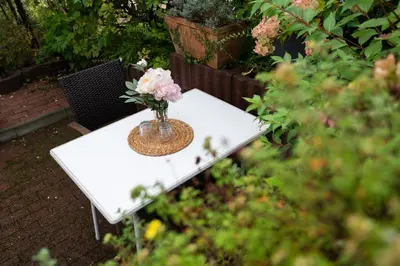 Ein Garten an der Unterkunft Ferienwohnung 