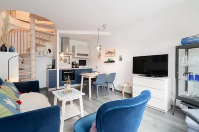 Küche/Küchenzeile in der Unterkunft Ferienwohnung 