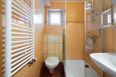 Ein Badezimmer in der Unterkunft Ferienwohnung 
