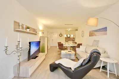 TV/Unterhaltungsangebot in der Unterkunft Strandglück Haus A Strandglück Appartement 03A 