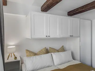 Ein Bett oder Betten in einem Zimmer der Unterkunft Objekt-Nr 241 - Hafen - Kurgartenstraße