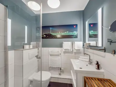 Ein Badezimmer in der Unterkunft Objekt-Nr 55 - Ort - Moorredder