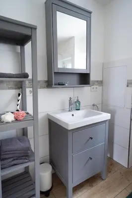 Ein Badezimmer in der Unterkunft Ferienhaus nah der Ostsee, 110qm mit eigenem Garten