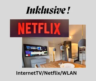 TV/Unterhaltungsangebot in der Unterkunft Gemütlich 5, Netflix und Kaffee frei, Parken vor der Tür