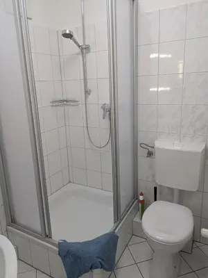 Ein Badezimmer in der Unterkunft Fabelhaft am Meer