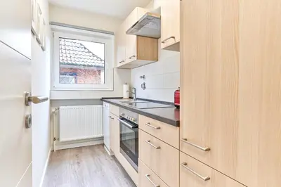 Küche/Küchenzeile in der Unterkunft Haus SeeZeit Appartement 04