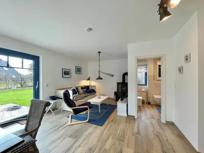 Ein Sitzbereich in der Unterkunft Haus Schiffchen