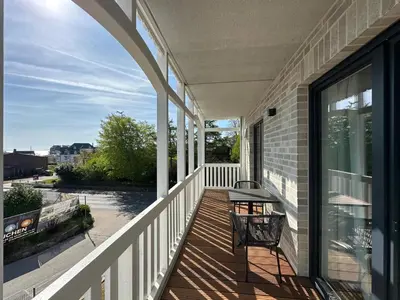 Ein Balkon oder eine Terrasse in der Unterkunft Salt & Sand Haffkrug Salt & Sand Wohnung Sea