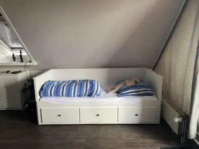 Ein Bett oder Betten in einem Zimmer der Unterkunft Haus Seeburg Appartement 2.6 - strandnah