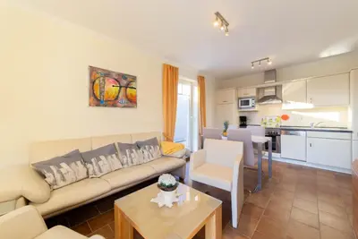 Küche/Küchenzeile in der Unterkunft Moderne Kurparkresidenz Whg. 11