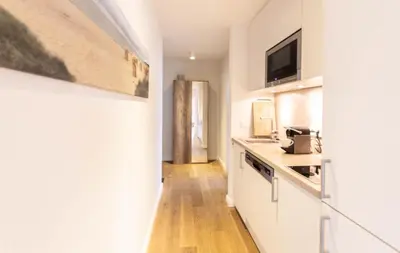 Küche/Küchenzeile in der Unterkunft Ferienwohnung Strandglück - Timmendorfer Strand