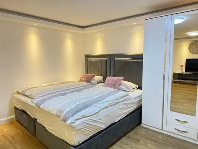 Ein Bett oder Betten in einem Zimmer der Unterkunft Ruhiges Apartment nähe Lübeck - Ostsee