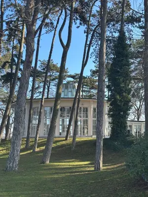 Ein Garten an der Unterkunft Poststrasse 2