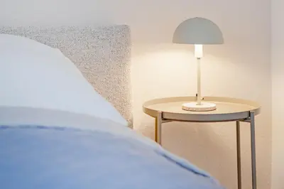 Ein Bett oder Betten in einem Zimmer der Unterkunft Strandgut 25