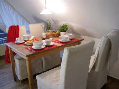 Ein Sitzbereich in der Unterkunft Haus Seeburg nur 100m zum Strand 2 1b