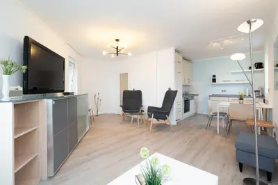 TV/Unterhaltungsangebot in der Unterkunft Wohnung 10