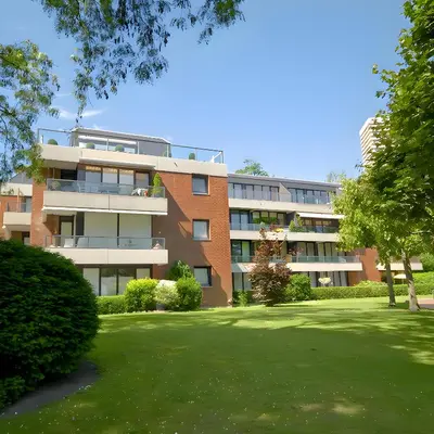 Das Gebäude in dem sich die Ferienwohnung befindet