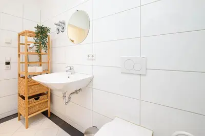 Ein Badezimmer in der Unterkunft MeerKur