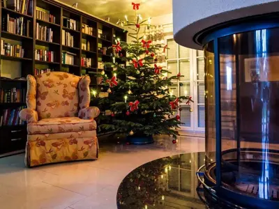 Ein Sitzbereich in der Unterkunft Holiday Home Villa DUXCAAR by Interhome