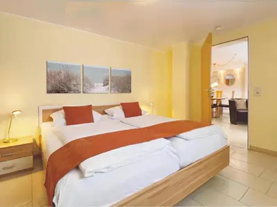 Ein Bett oder Betten in einem Zimmer der Unterkunft Objekt-Nr 281 - Ort - Roggenbukstraße