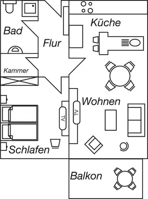 Grundriss der Unterkunft Objekt-Nr 148 - Strand - Achterdeck