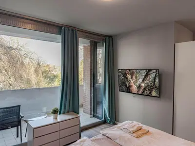 Ein Bett oder Betten in einem Zimmer der Unterkunft Objekt-Nr 182 - Strand - Kaiserallee