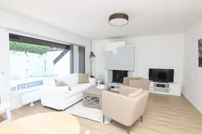 Ein Sitzbereich in der Unterkunft Haus Badezeit