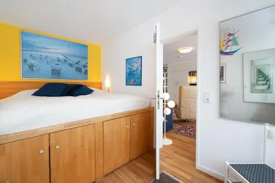 Ein Bett oder Betten in einem Zimmer der Unterkunft Schaumkrone