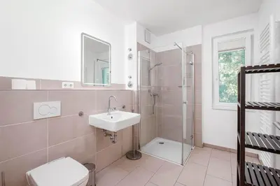 Ein Badezimmer in der Unterkunft Seestern