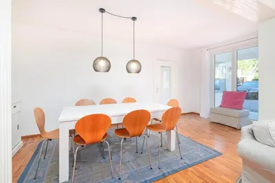 Ein Sitzbereich in der Unterkunft Ferienhaus 