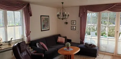 Ein Sitzbereich in der Unterkunft Ferienwohnung Rahn Apartment 1