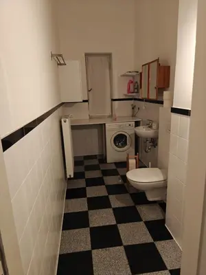 Ein Badezimmer in der Unterkunft Gemütliches Zimmer, zentral & kinderfreundlich